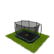Trampoline Proline inground rechthoekig met net