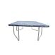 Trampoline beschermhoes 281x201 cm grijs