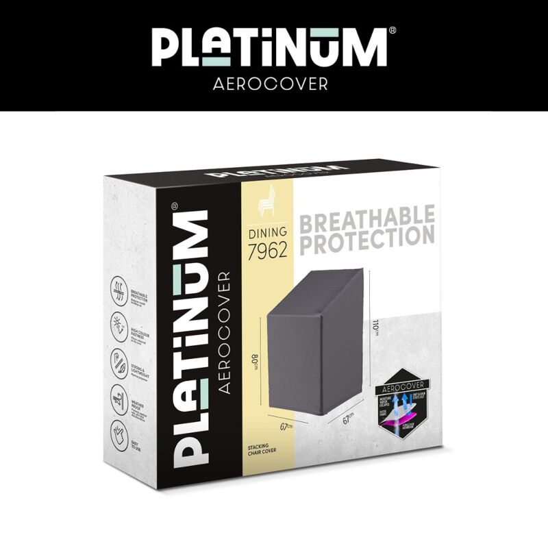 Platinum AeroCover Stapelstoelhoes/ gasveerstoelhoes 67x67xH80/110