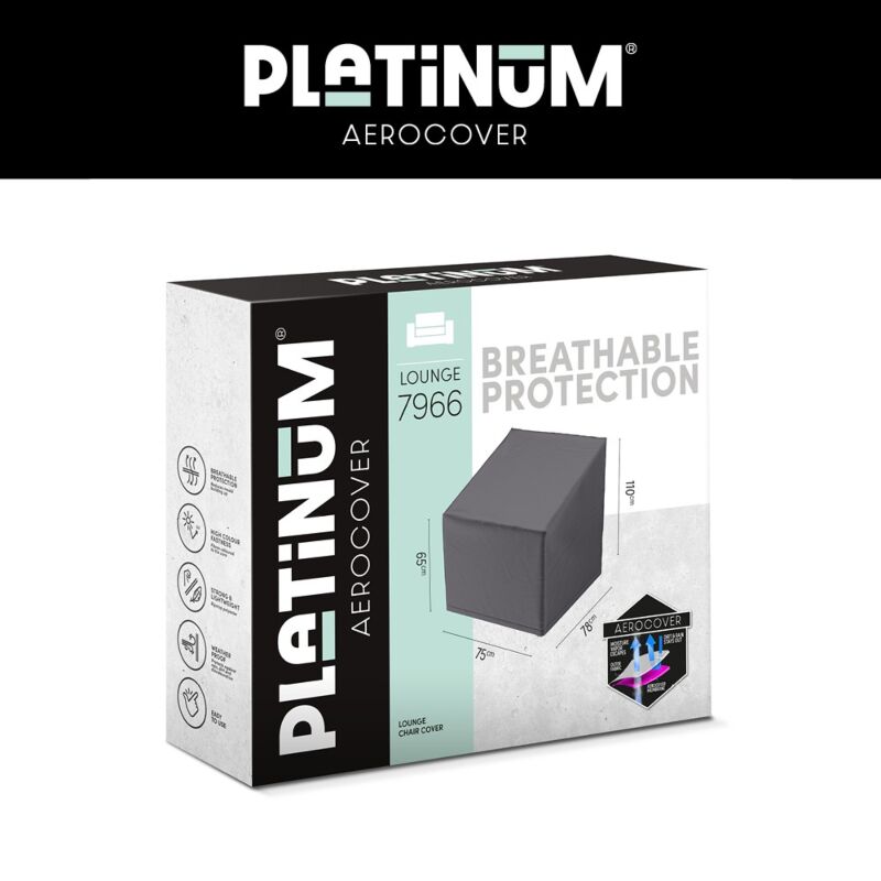 Platinum AeroCover Loungestoelhoes hoge rug XL 75x78xH65/100