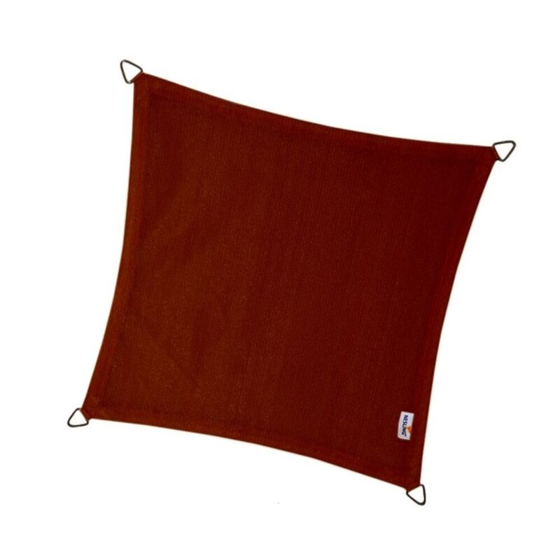 Nesling schaduwdoek vierkant 360 cm terracotta