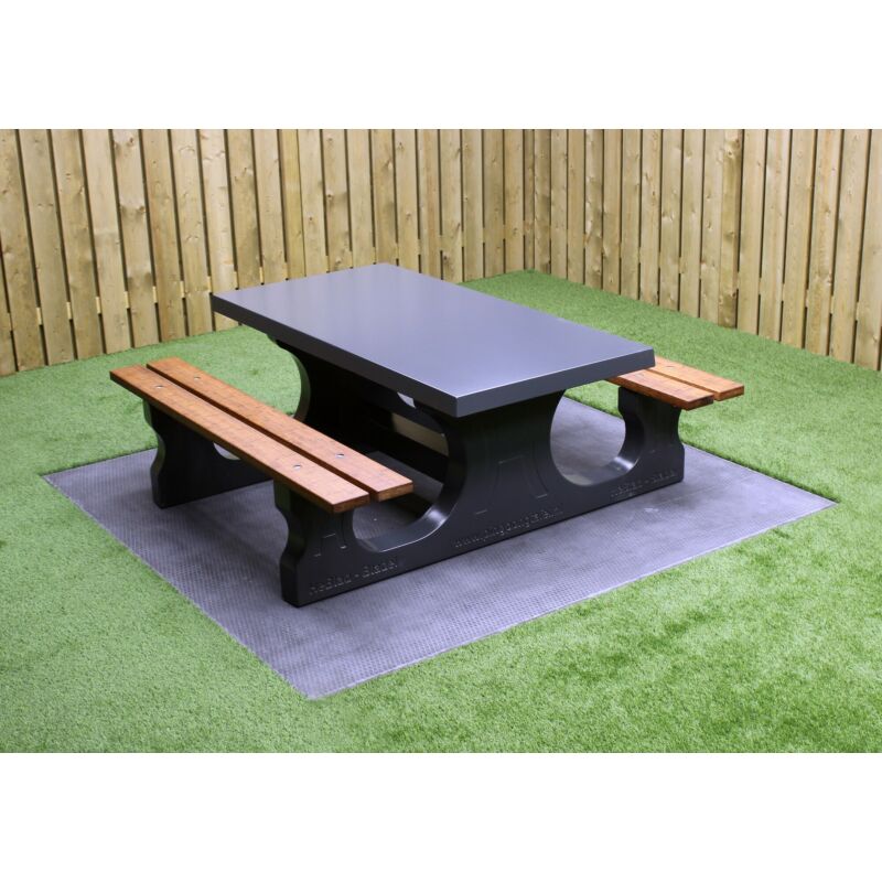 Picknicktafel beton Deluxe antraciet