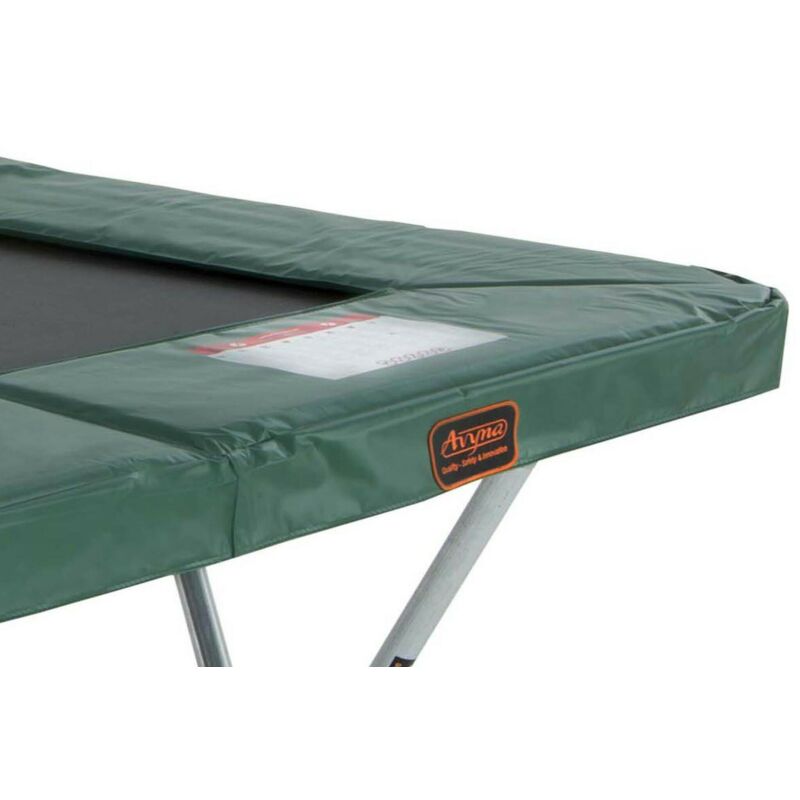 Proline trampoline randkussen rechthoek groen - opbouw