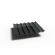 Platinum Sun & Shade Coolfit harmonica schaduwdoek,  B290xL300cm, Zwart