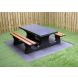 Picknicktafel beton Deluxe antraciet