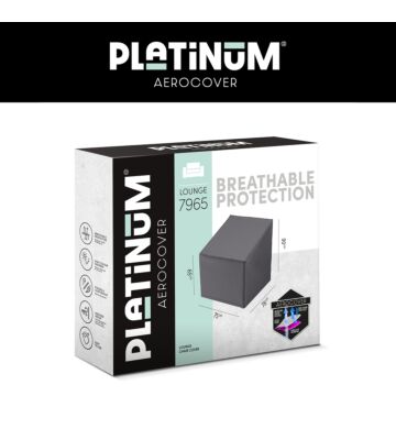 Platinum AeroCover Loungestoelhoes hoge rug 78x78xH65/90