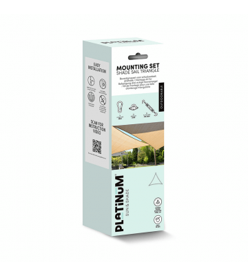 Platinum Sun & Shade bevestigingsset voor schaduwdoek driehoek