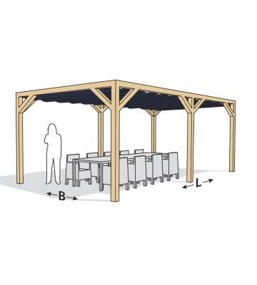 Nesling pergola douglas Stand Alone B