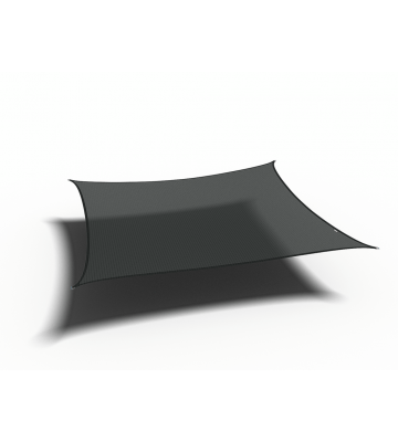 Platinum Sun & Shade Coolfit schaduwdoek vierkant, 360x360cm, Zwart
