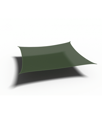 Platinum Sun & Shade Coolfit schaduwdoek vierkant, 360x360cm, Olijf