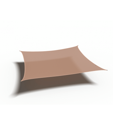 Platinum Sun & Shade Coolfit schaduwdoek vierkant, 360x360cm, Zand