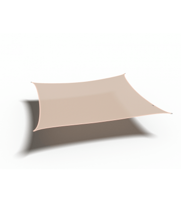 Platinum Sun & Shade Coolfit schaduwdoek vierkant, 360x360cm, Ecru Wit