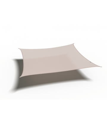 Platinum Sun & Shade Coolfit schaduwdoek vierkant, 360x360cm, Greige