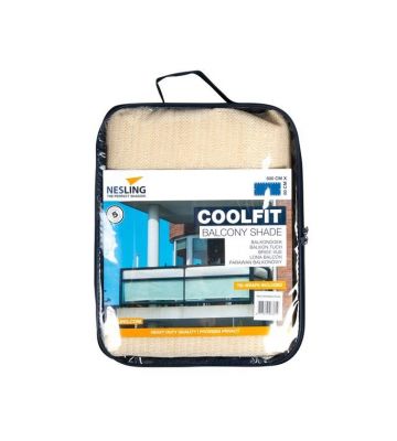 Balkondoek 80 x 500 cm gebroken wit Coolfit