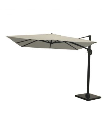 Nesling zweefparasol 300x300 cm gebroken wit