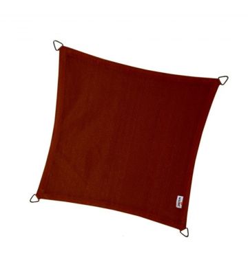 Nesling schaduwdoek vierkant 500 cm terracotta