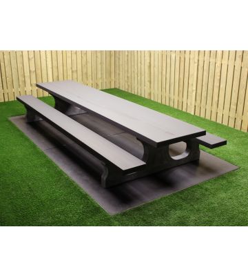 Betonnen picknicktafel XL Antraciet-beton