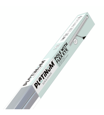 Platinum Sun & Shade paal met flexoog 7x7x250cm voor de bevestiging van een schaduwdoek