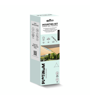 Platinum Sun & Shade bevestigingsset voor schaduwdoek driehoek