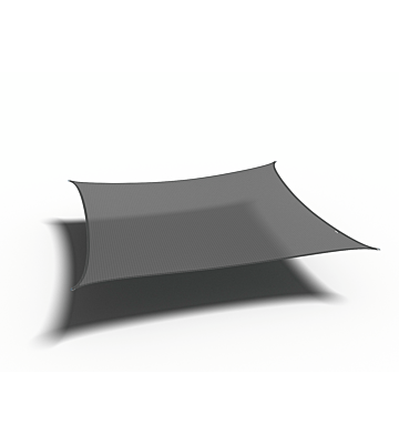 Platinum Sun & Shade Coolfit schaduwdoek vierkant, 360x360cm, Antraciet