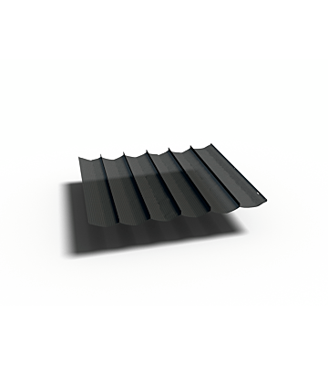 Platinum Sun & Shade Coolfit harmonica schaduwdoek,  B290xL500cm, Zwart
