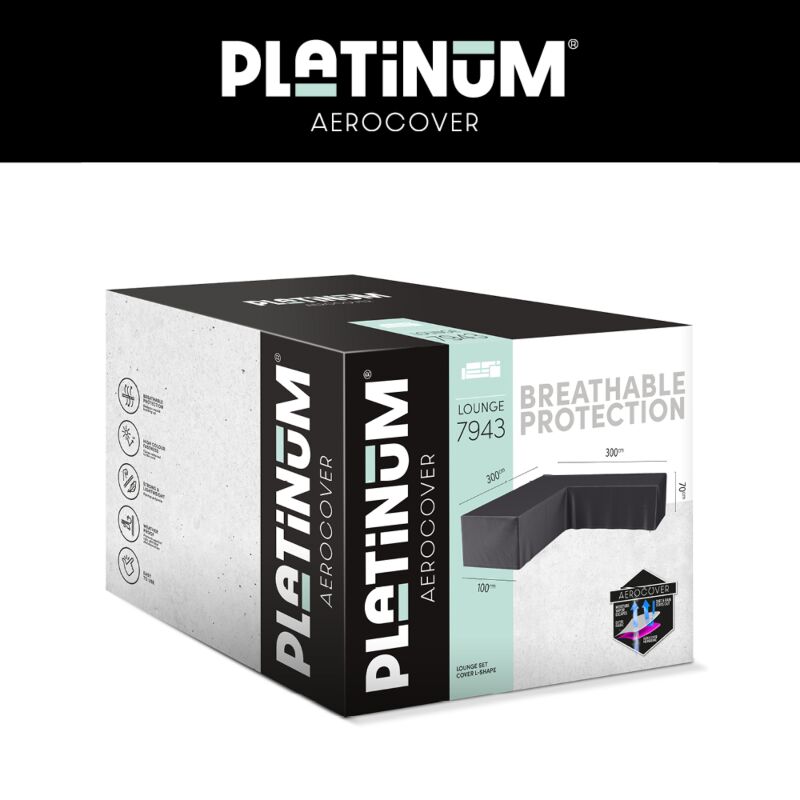 Platinum AeroCover Loungesethoes hoekset 300x300x100xH70