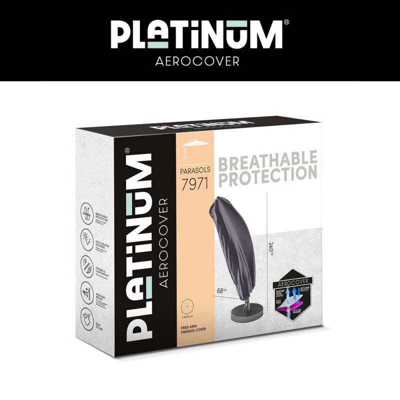 Platinum AeroCover Zweefparasolhoes H240x68