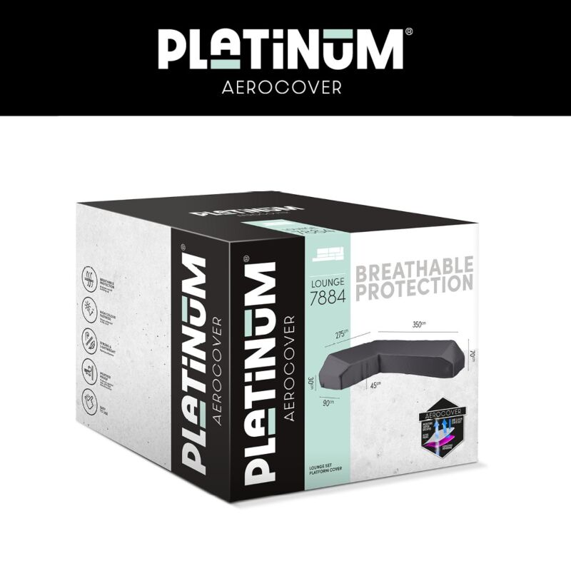 Platinum AeroCover Loungeset platformhoes links 350x275x90xH30/45/70
