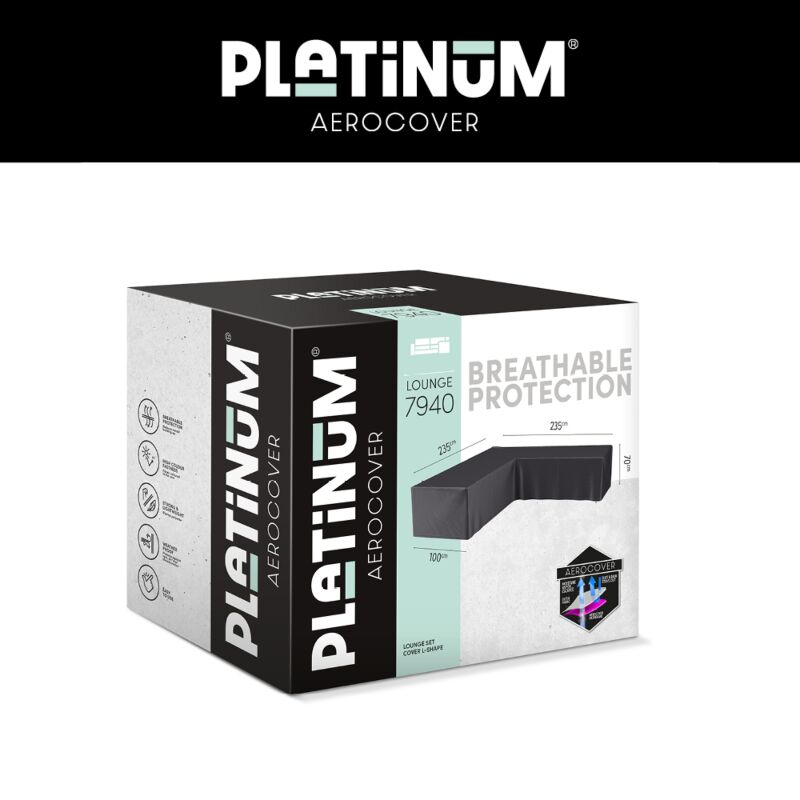Platinum AeroCover Loungesethoes hoekset 235x235x100xH70