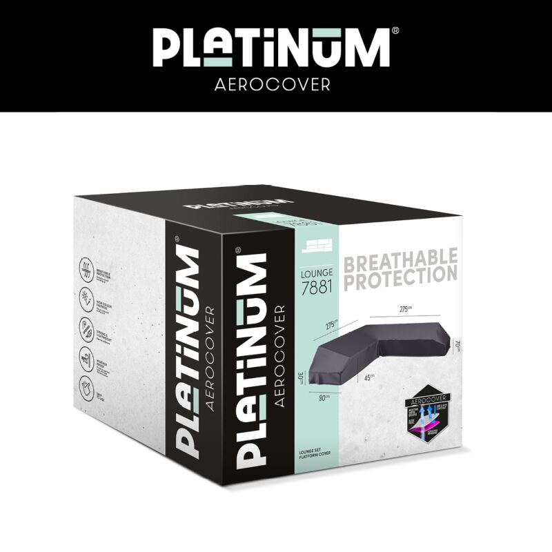 Platinum AeroCover Loungeset platformhoes 275x275x90xH30/45/70