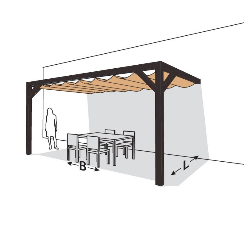 zonlicht Harnas Rationeel Nesling pergola aluminium Wall 2 - Buitenplezier-online.nl