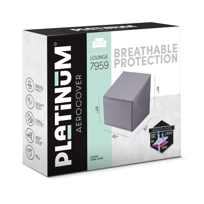 Platinum AeroCover Loungestoelhoes hoge rug 80x90xH65/90