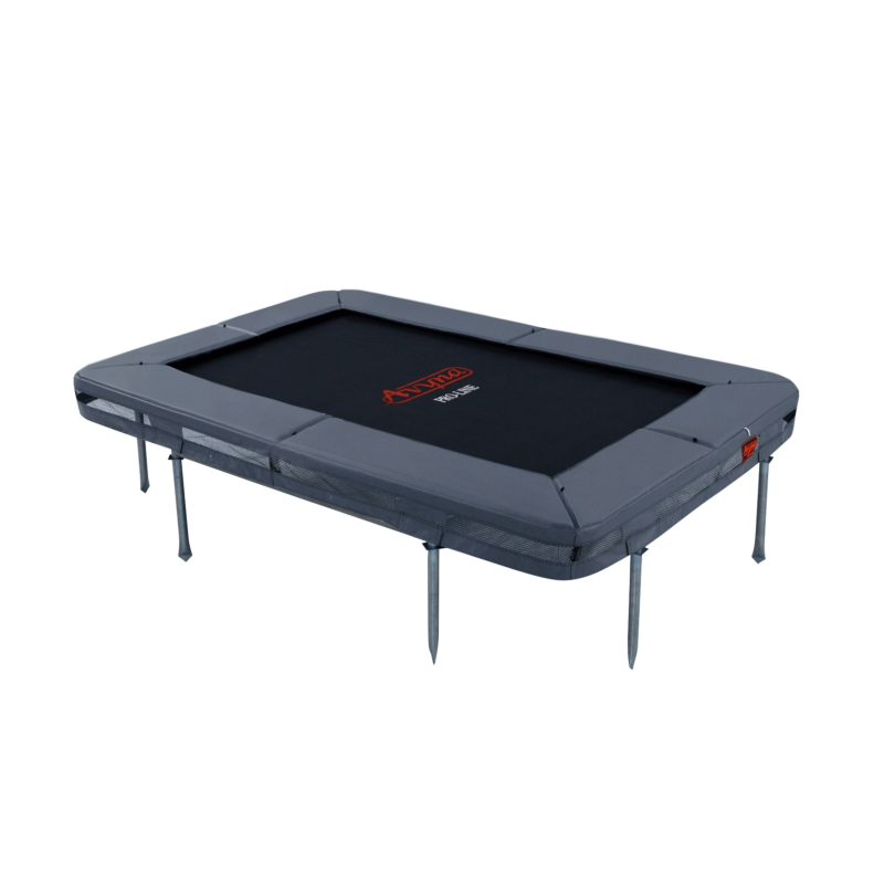 Proline inground trampoline rechthoek 275x190x20 cm grijs