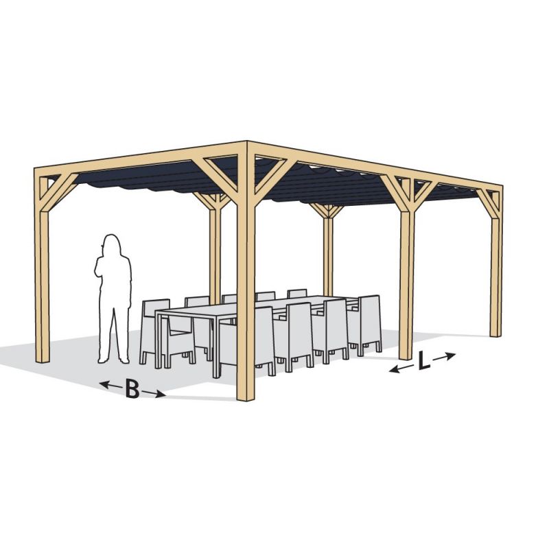 Nesling pergola douglas Stand Alone B