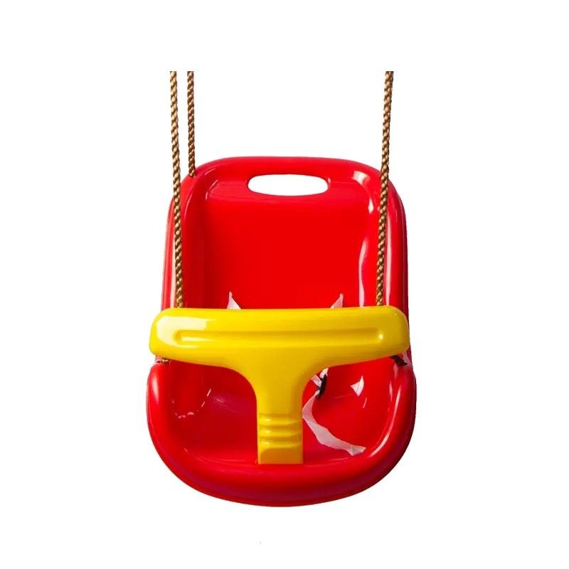 Kunststof baby schommelzitje rood / geel