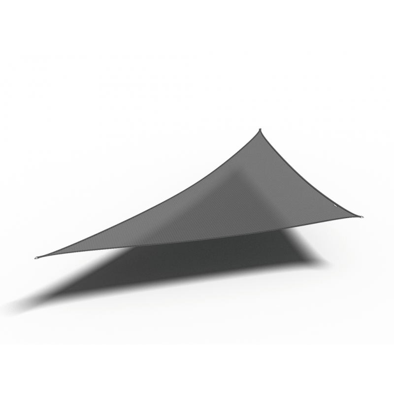 Platinum Sun & Shade Coolfit schaduwdoek driehoek 90°, 570x400x400cm, Antraciet
