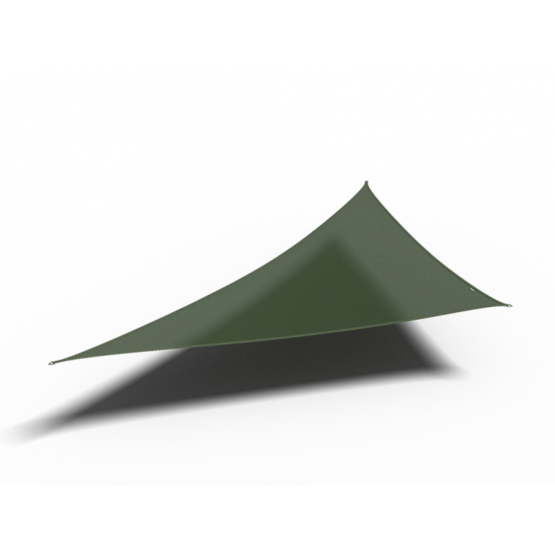 Platinum Sun & Shade Coolfit schaduwdoek driehoek 90°, 570x400x400cm, Olijf