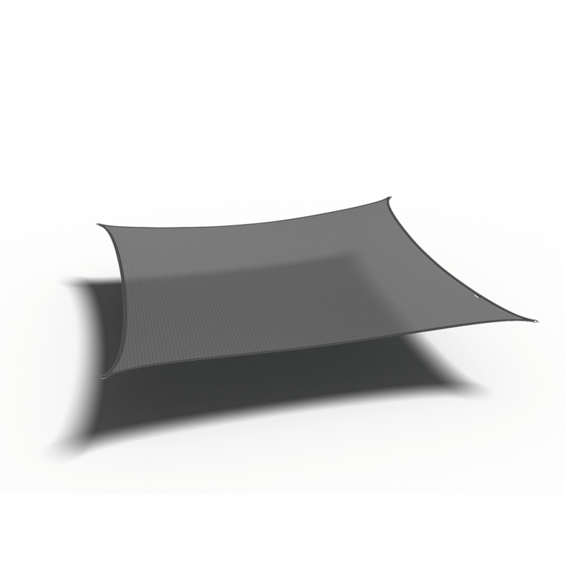 Platinum Sun & Shade Coolfit schaduwdoek vierkant, 360x360cm, Antraciet