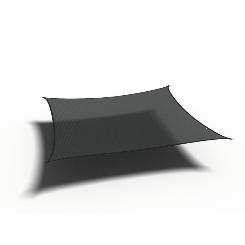 Platinum Sun & Shade Coolfit schaduwdoek vierkant, 360x360cm, Zwart