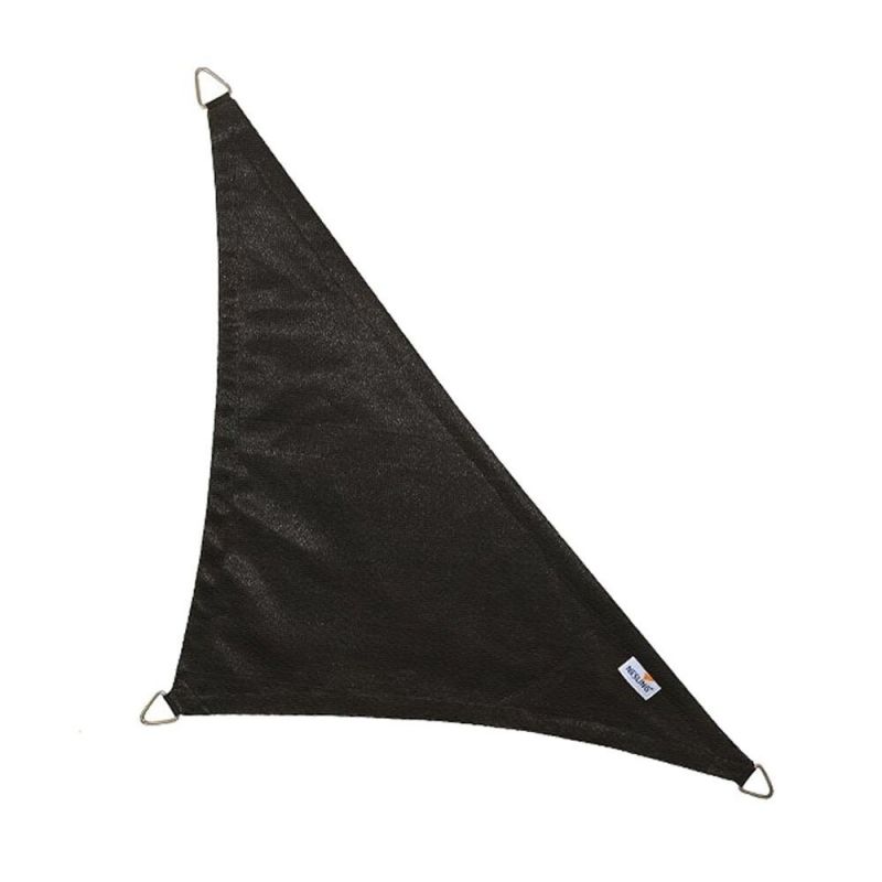 Nesling schaduwdoek driehoek 500 cm 90gr. zwart