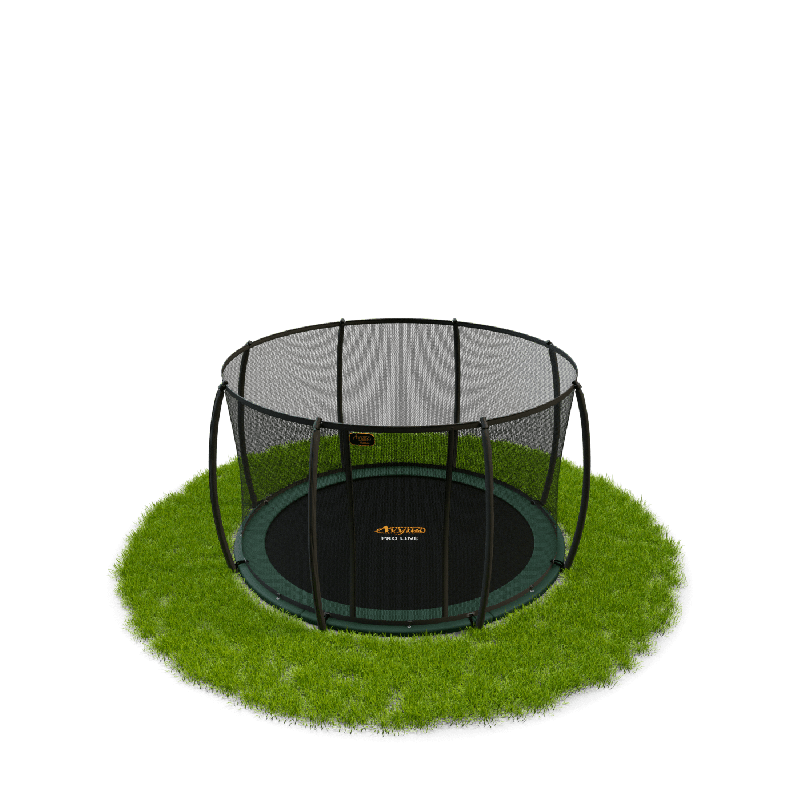 Trampoline Proline Flatlevel rond incl. net