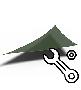 Schaduwdoek montage Platinum