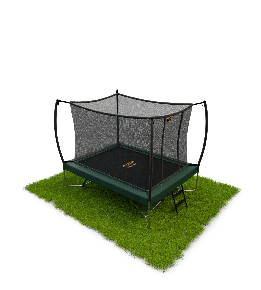 Rechthoekige trampolines met net