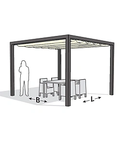 Aluminium pergola